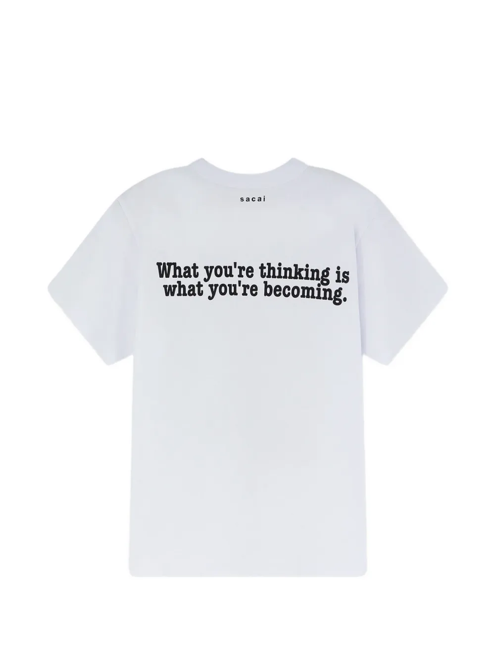 sacai graphic-print t-shirt Wit