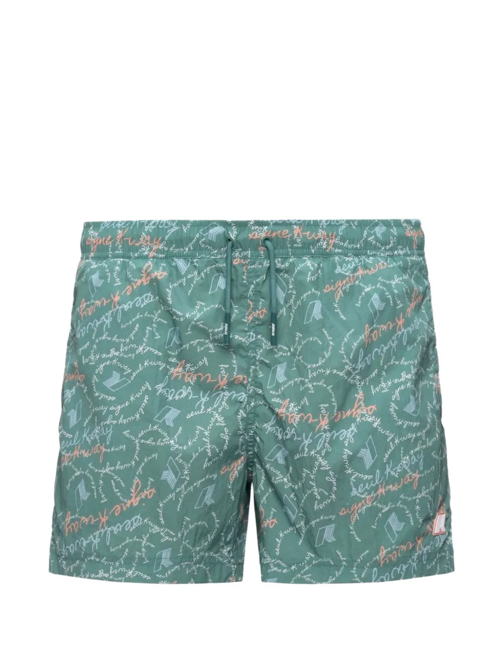 K-Way Hazel graphic-print swim shorts - Verde