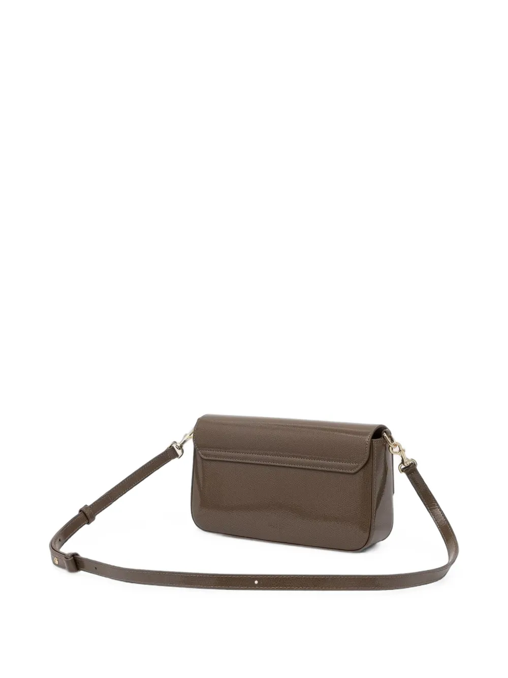 Furla Iride leren crossbodytas met korrelstructuur Bruin