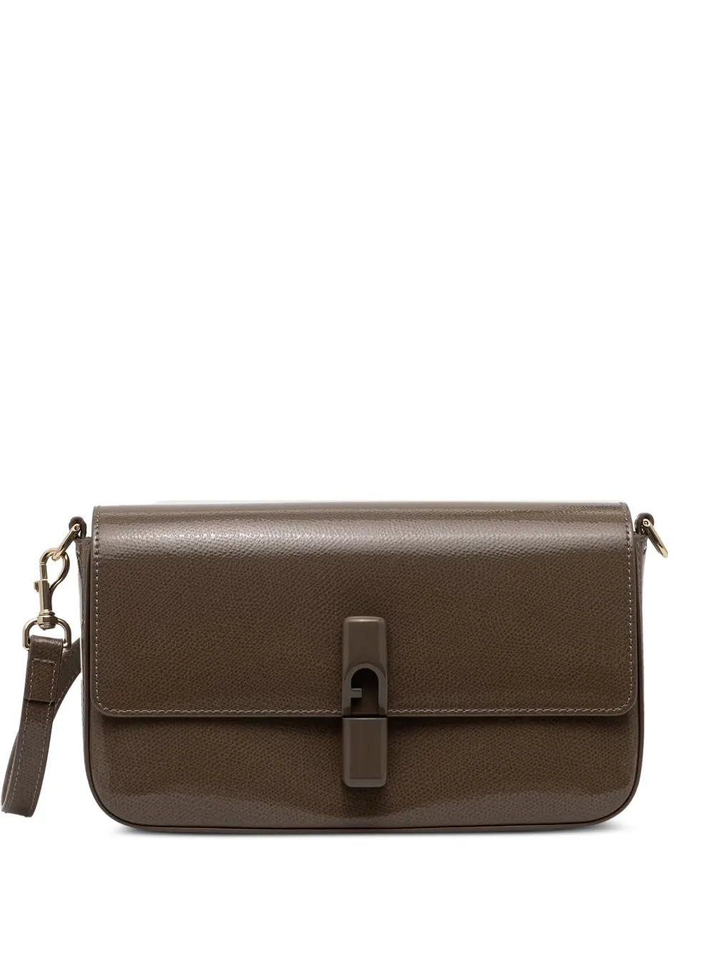 Furla Iride pebbled-leather cross body bag - Marrone