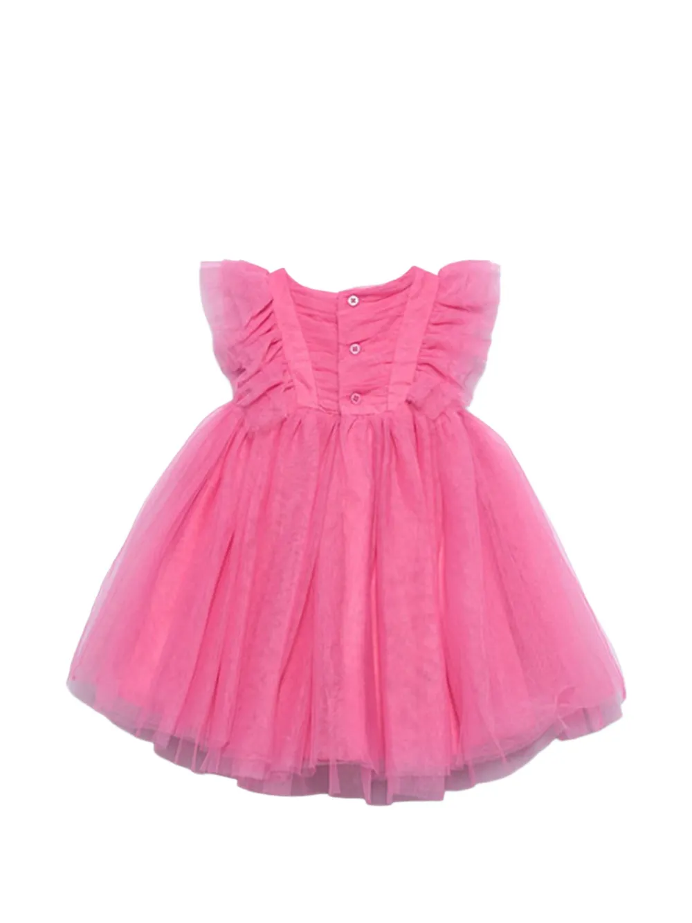 Abel & Lula Jurk met tulen ruches Roze