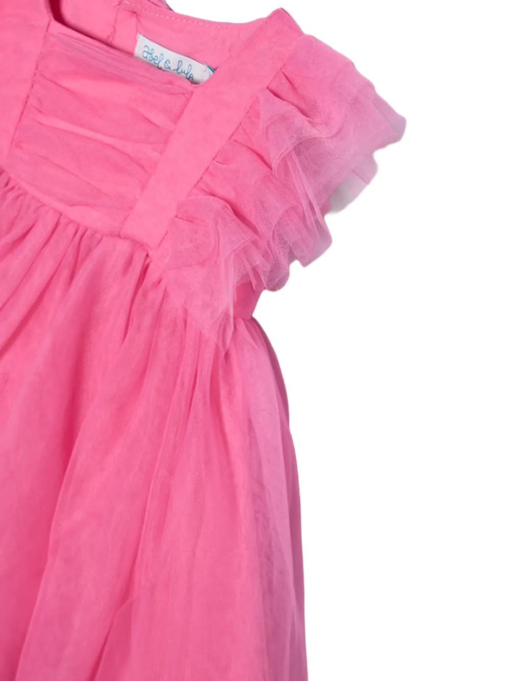 Abel & Lula Jurk met tulen ruches Roze