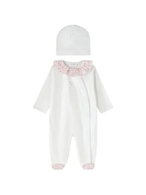 NANAN floral-print ruffled babygrow set (set of two)