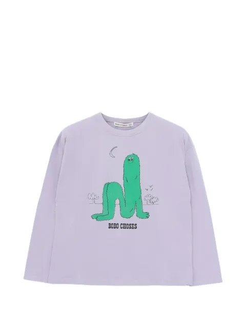 Bobo Choses Long Puff graphic-print long-sleeve T-shirt
