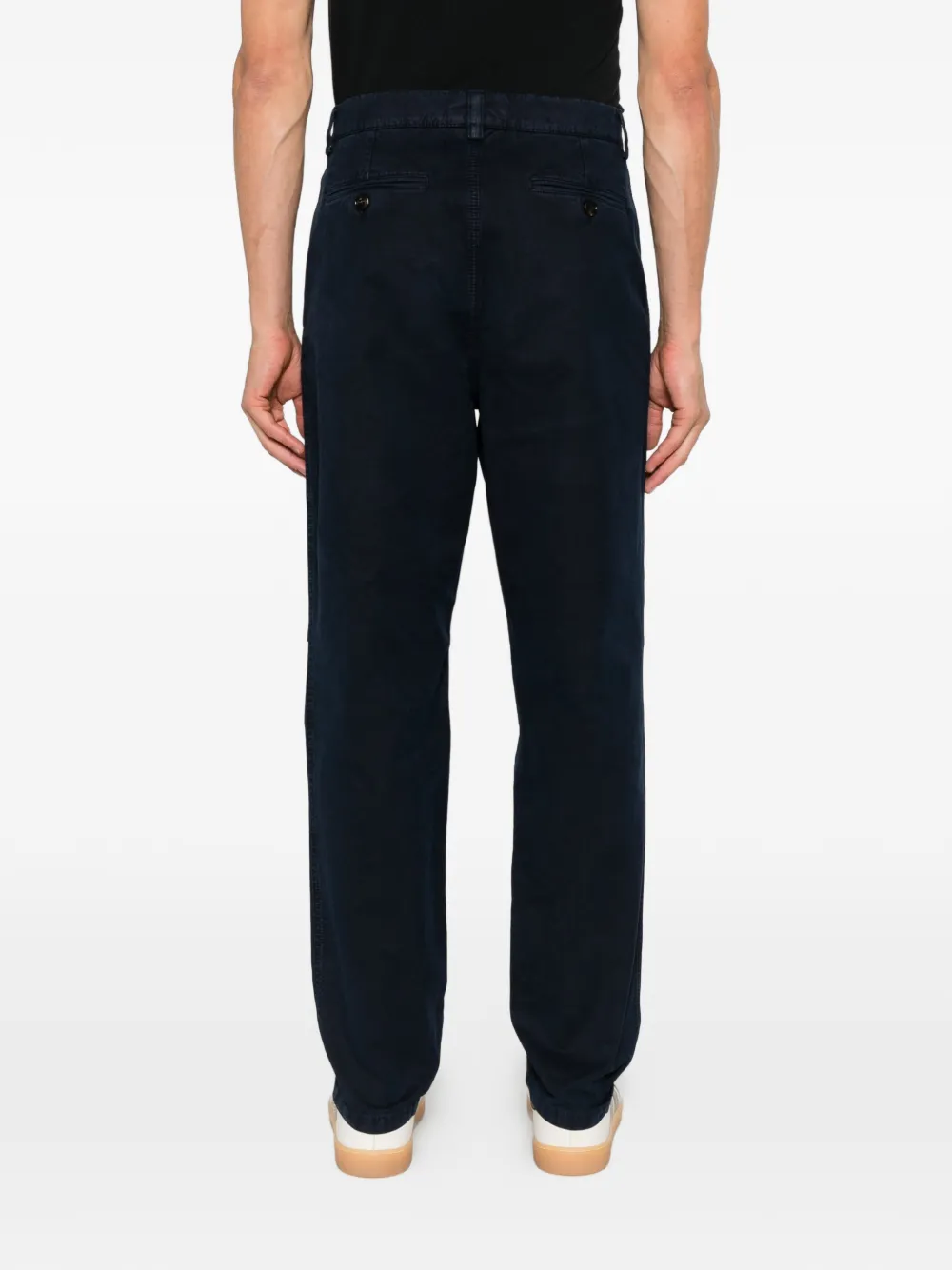 Brunello Cucinelli button-fastening chino trousers Blauw