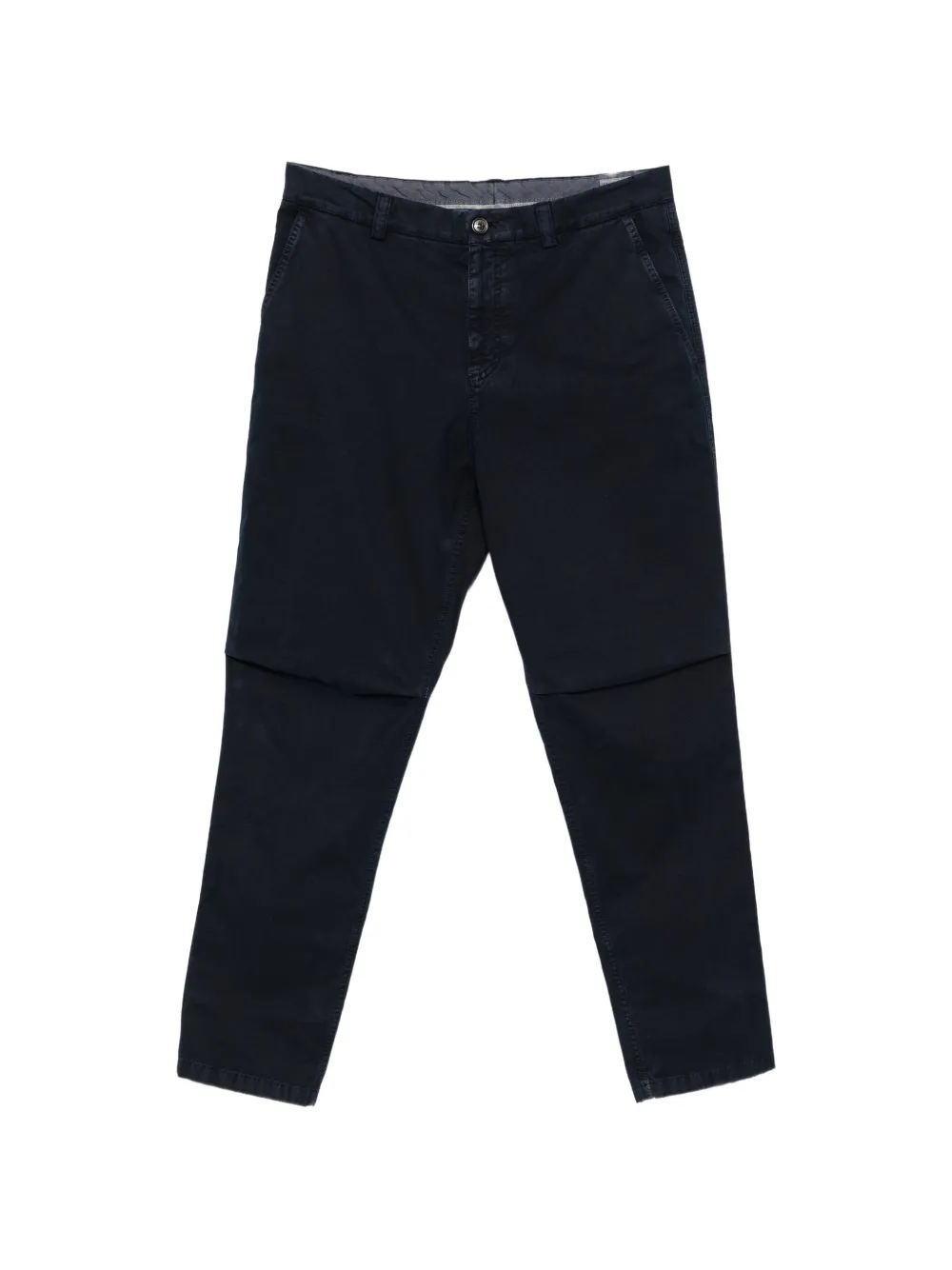 Brunello Cucinelli button-fastening chino trousers - Blau