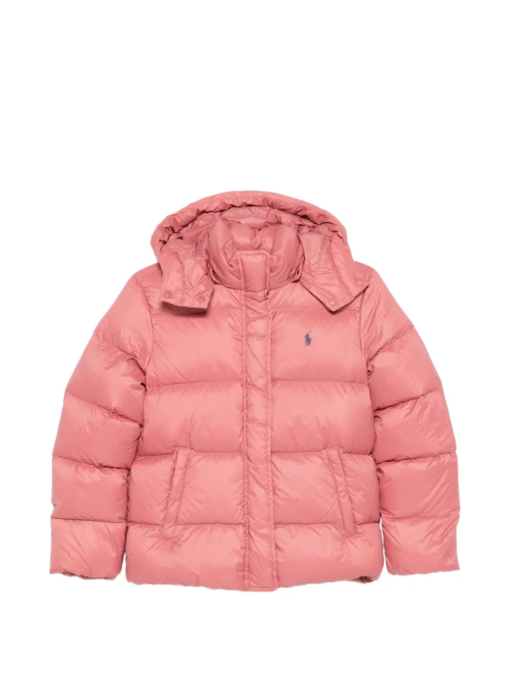 POLO RALPH LAUREN KIDS quilted hooded jacket Roze