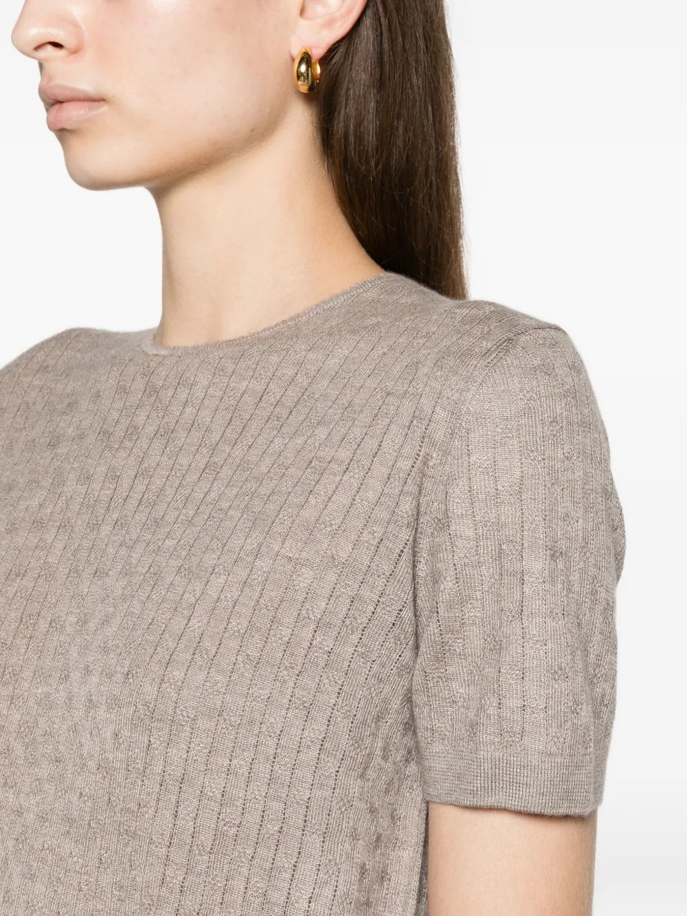 Loro Piana Maple crewneck T-shirt Beige