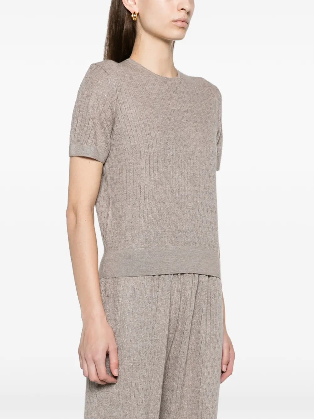 Loro Piana Maple crewneck T-shirt Beige