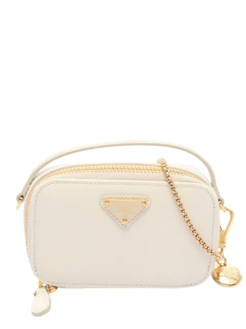 Prada Pre-Owned bolsa crossbody mini de piel saffiano 2013-2026