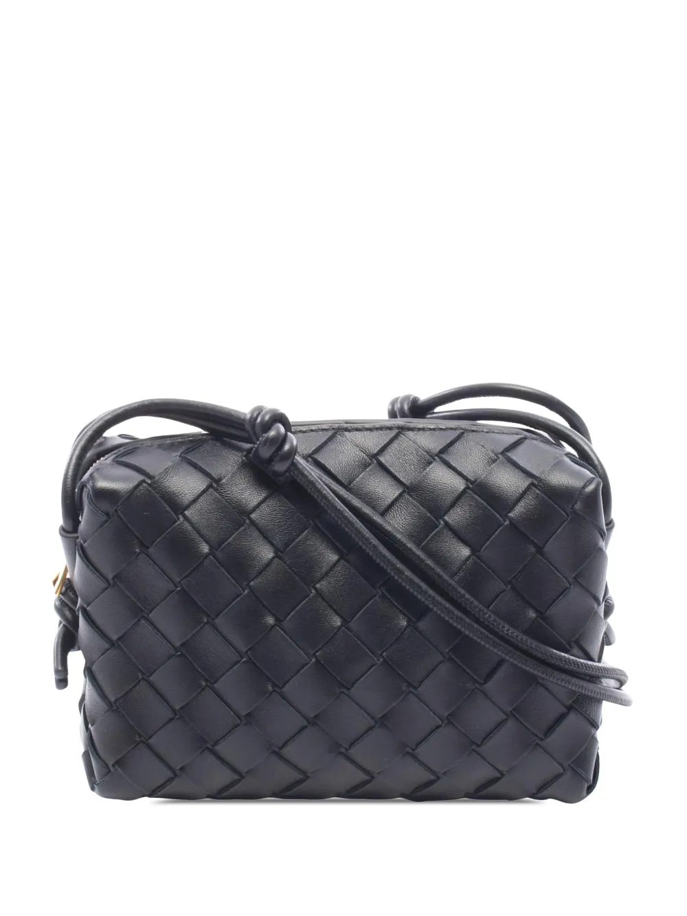 Bottega Veneta Pre-Owned 2012-2026 Mini Lambskin Intrecciato Loop Camera Bag crossbody bag - Nero