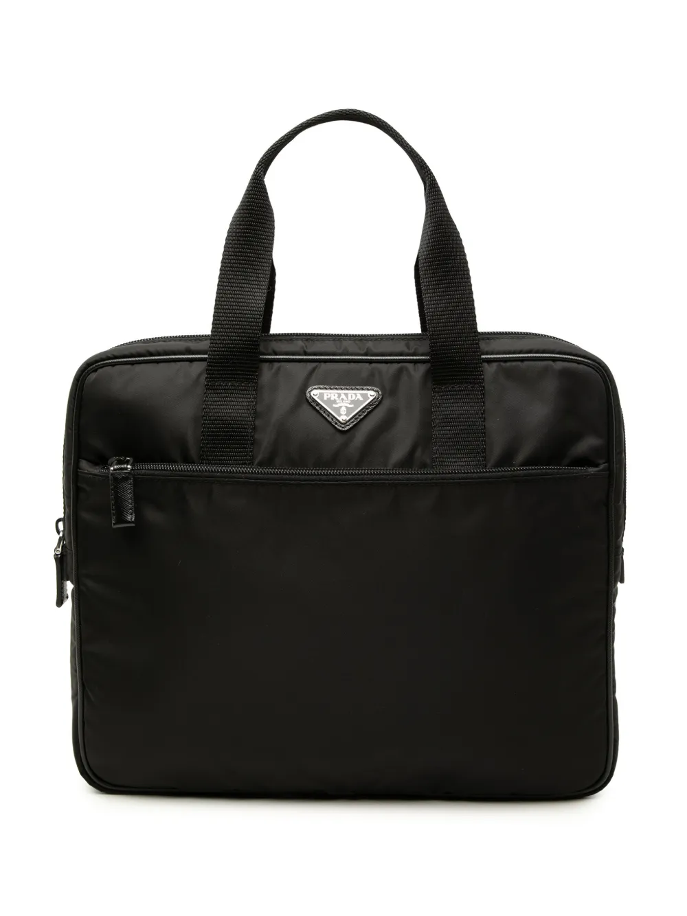 Prada Pre-Owned 2013-2026 Tessuto business bag - Nero