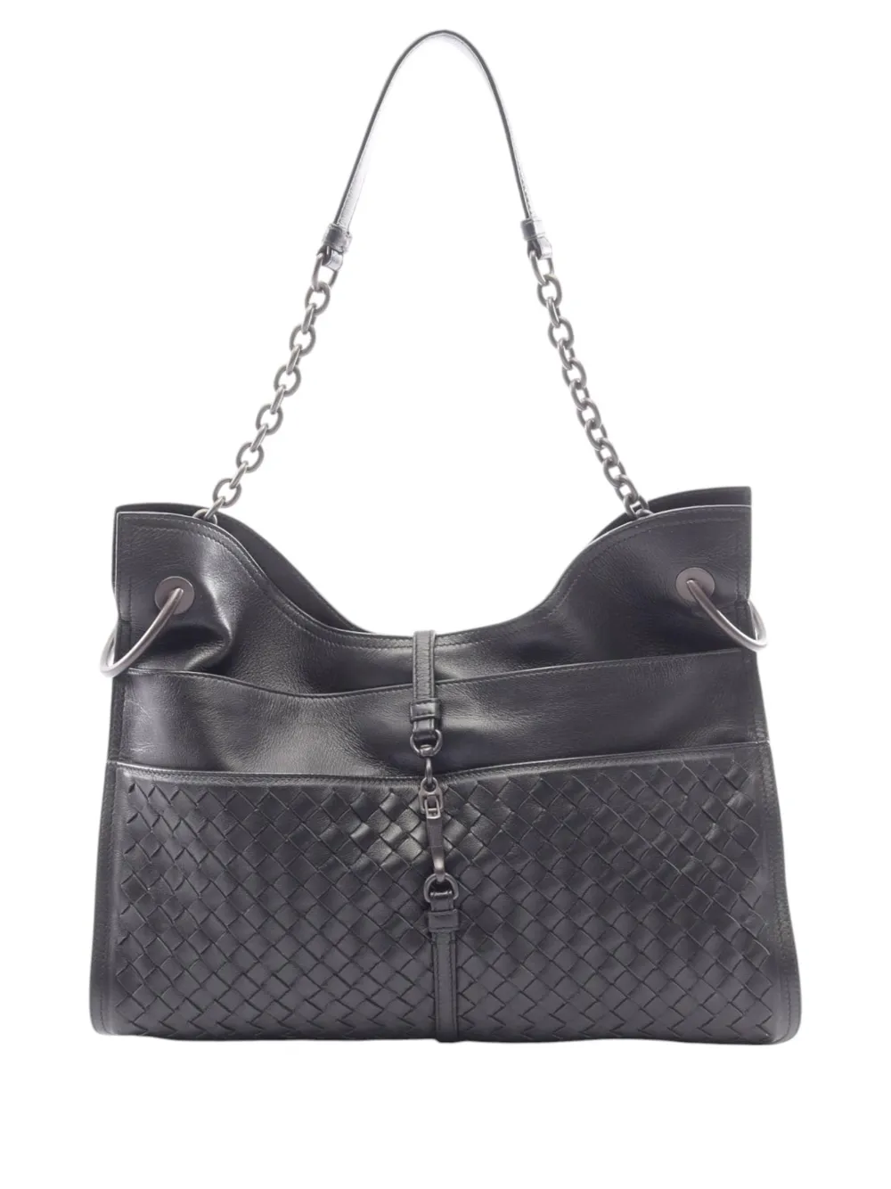 Bottega Veneta Pre-Owned 2012-2026 Intrecciato shoulder bag - Nero