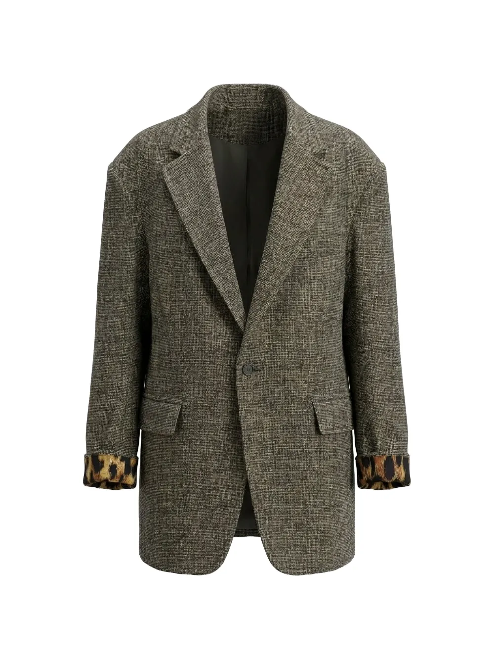 R13 single-breasted blazer Grijs