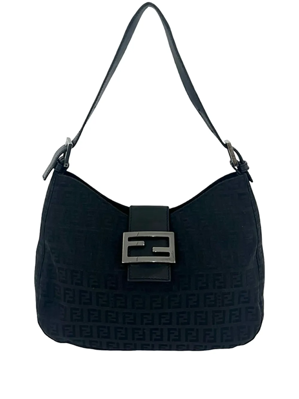 Fendi Pre-Owned 2000-2010 Zucchino Canvas shoulder bag - Nero