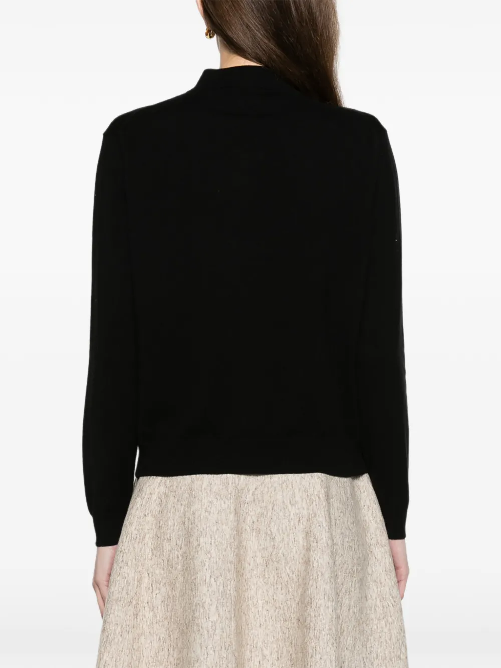 Loro Piana Classic polo Zwart