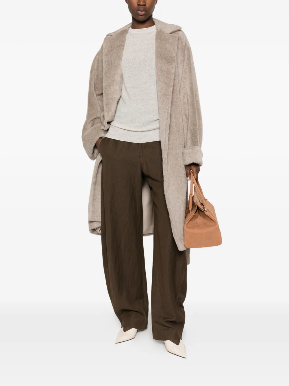 Loro Piana Maria belted coat Beige