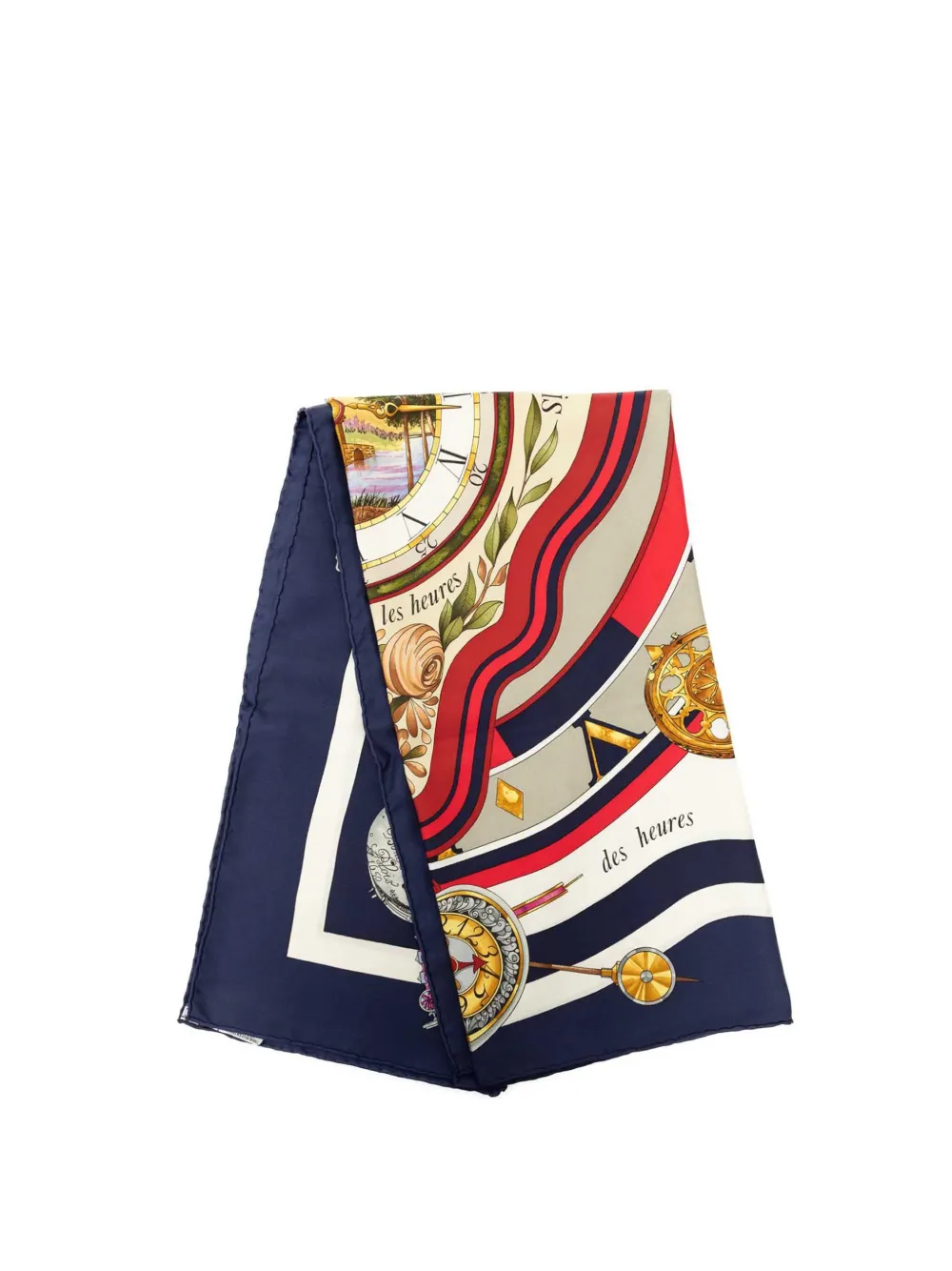 Hermès Pre-Owned 2000-2026 Parmi Les Fleurs Je Compte Les Heures Silk Scarf 90 scarves - Multicolore