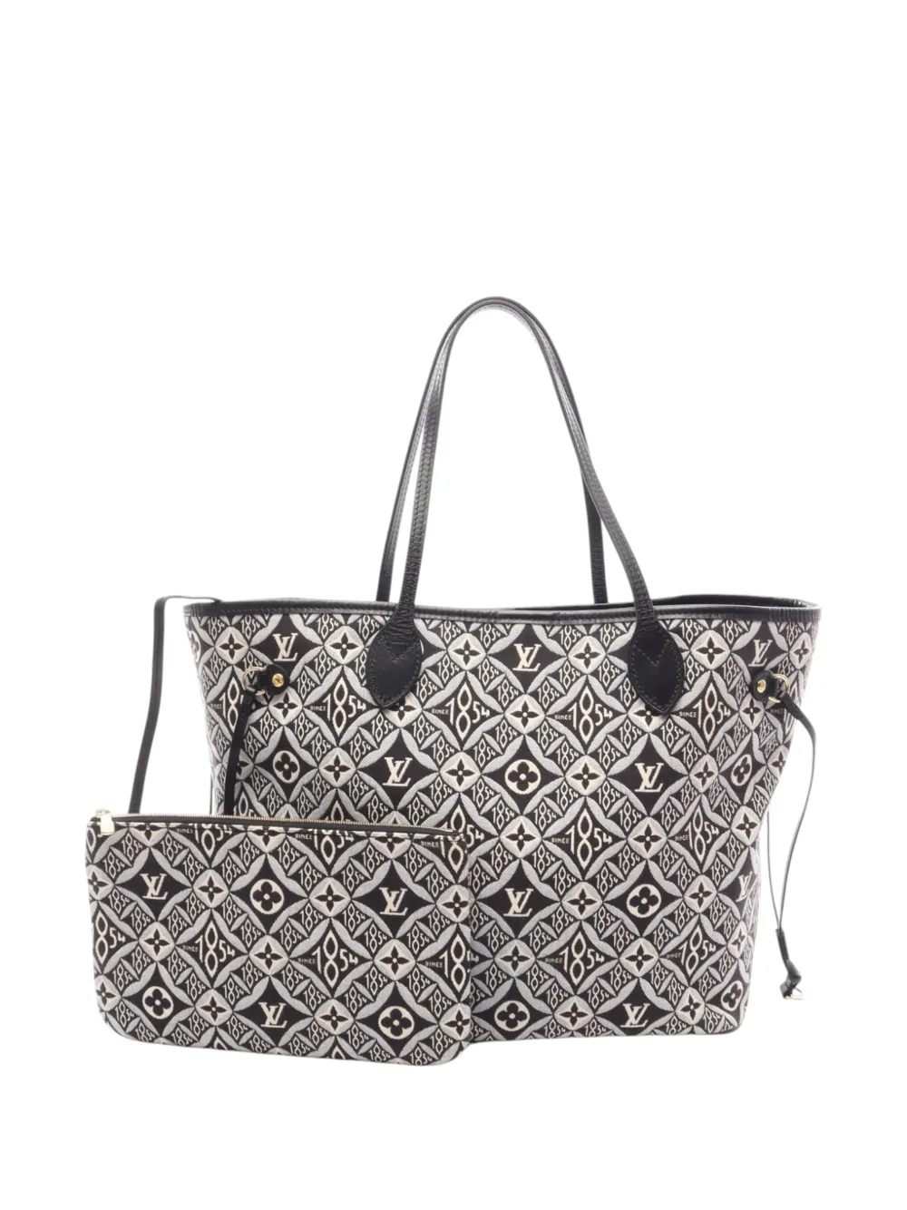 Louis Vuitton Pre-Owned 2020 Monogramm-Jacquard Since 1854 Neverfull MM Tote Bag - Schwarz