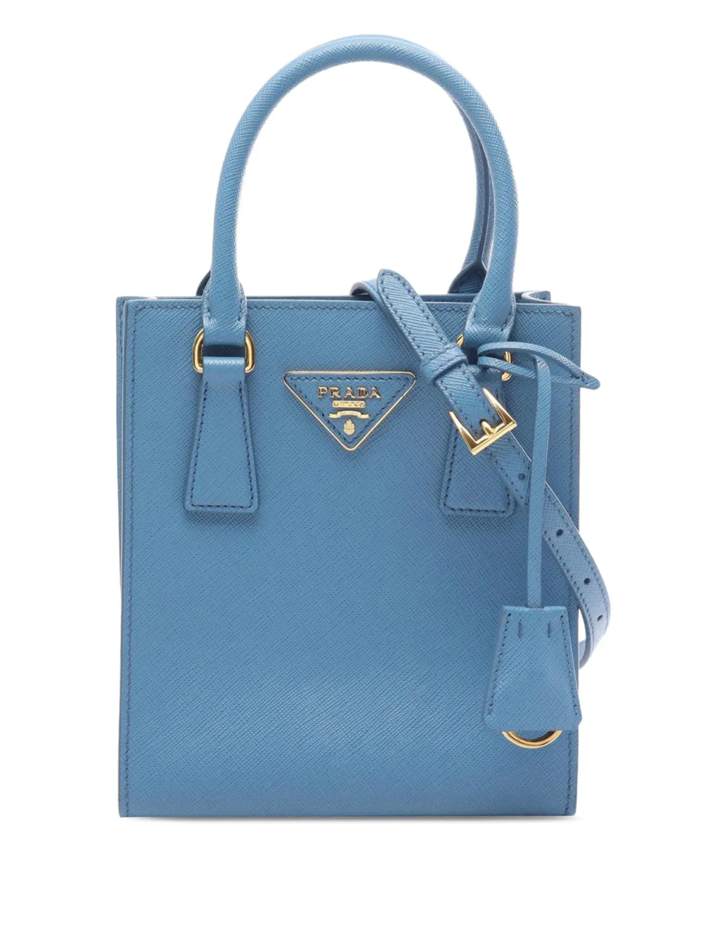 Prada Pre-Owned 2010-2026 Saffiano satchel - Blu