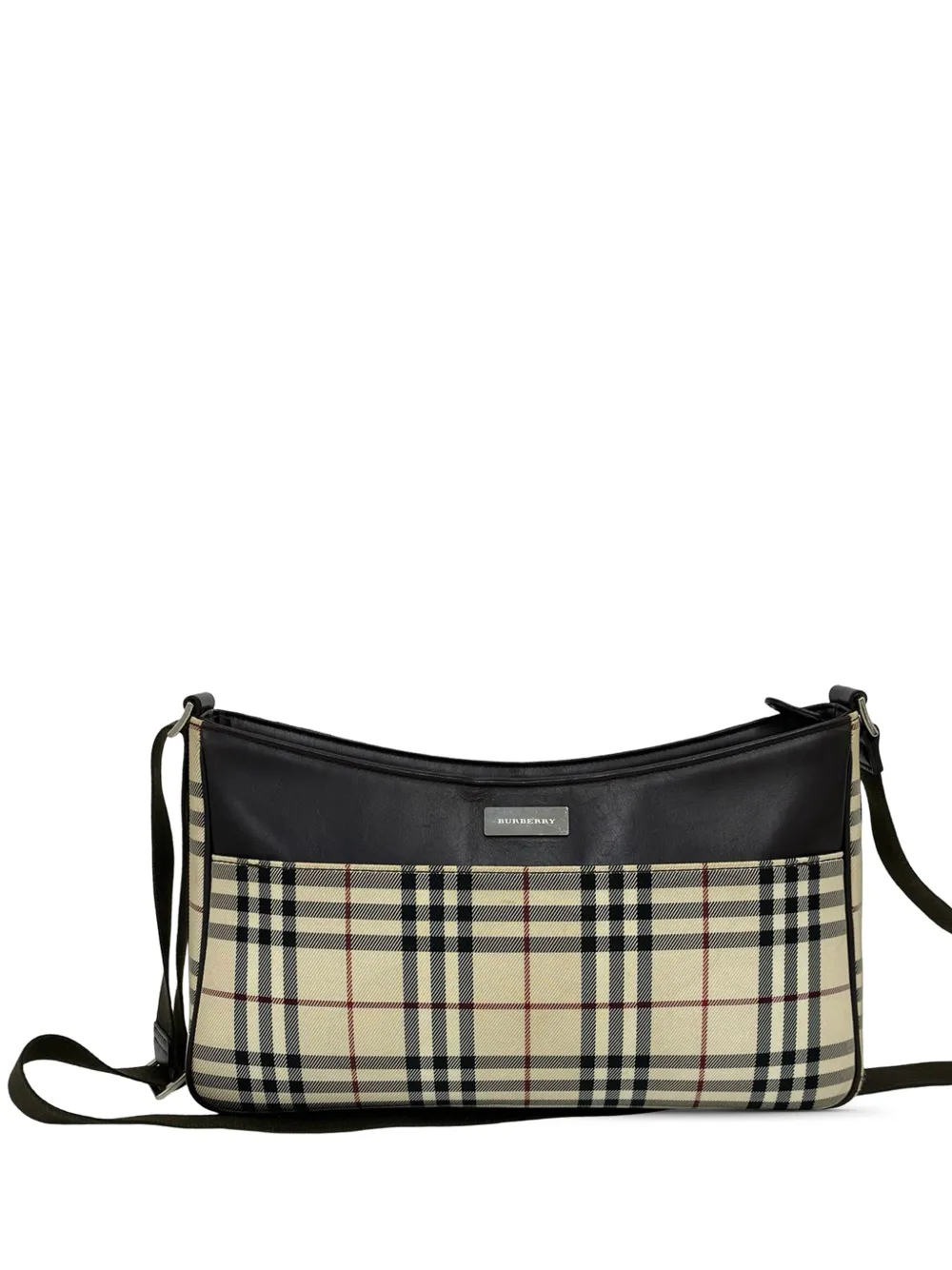 Burberry Pre-Owned 2000-2017 House Check Canvas crossbody bag - Toni neutri