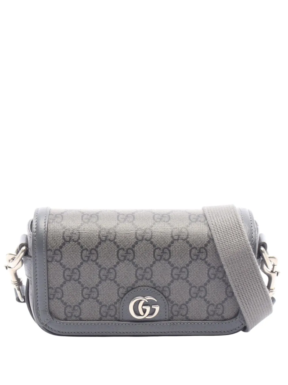Gucci Pre-Owned 2000-2015 Super Mini GG Supreme Ophidia crossbody bag - Grigio