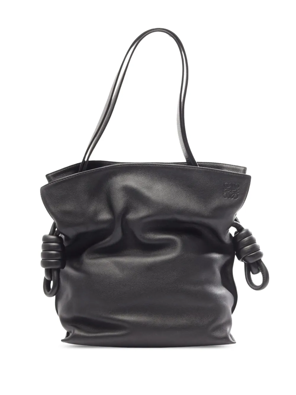 Loewe Pre-Owned 2010-2026 Flamenco Knot Leather tote bag - Nero