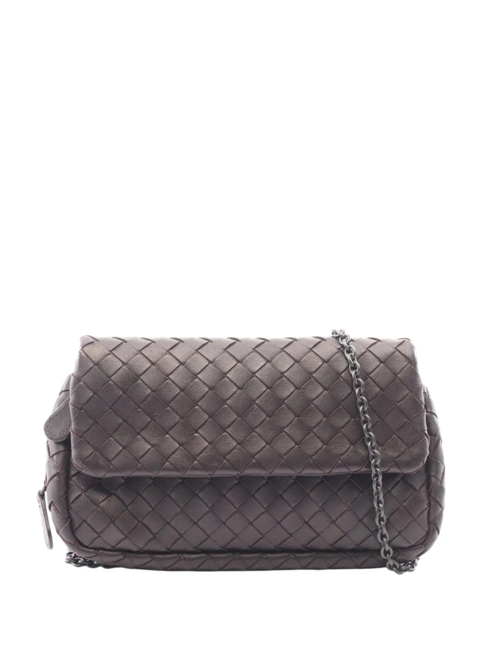 Bottega Veneta Pre-Owned 2012-2026 Mini Intrecciato Olimpia crossbody bag - Marrone