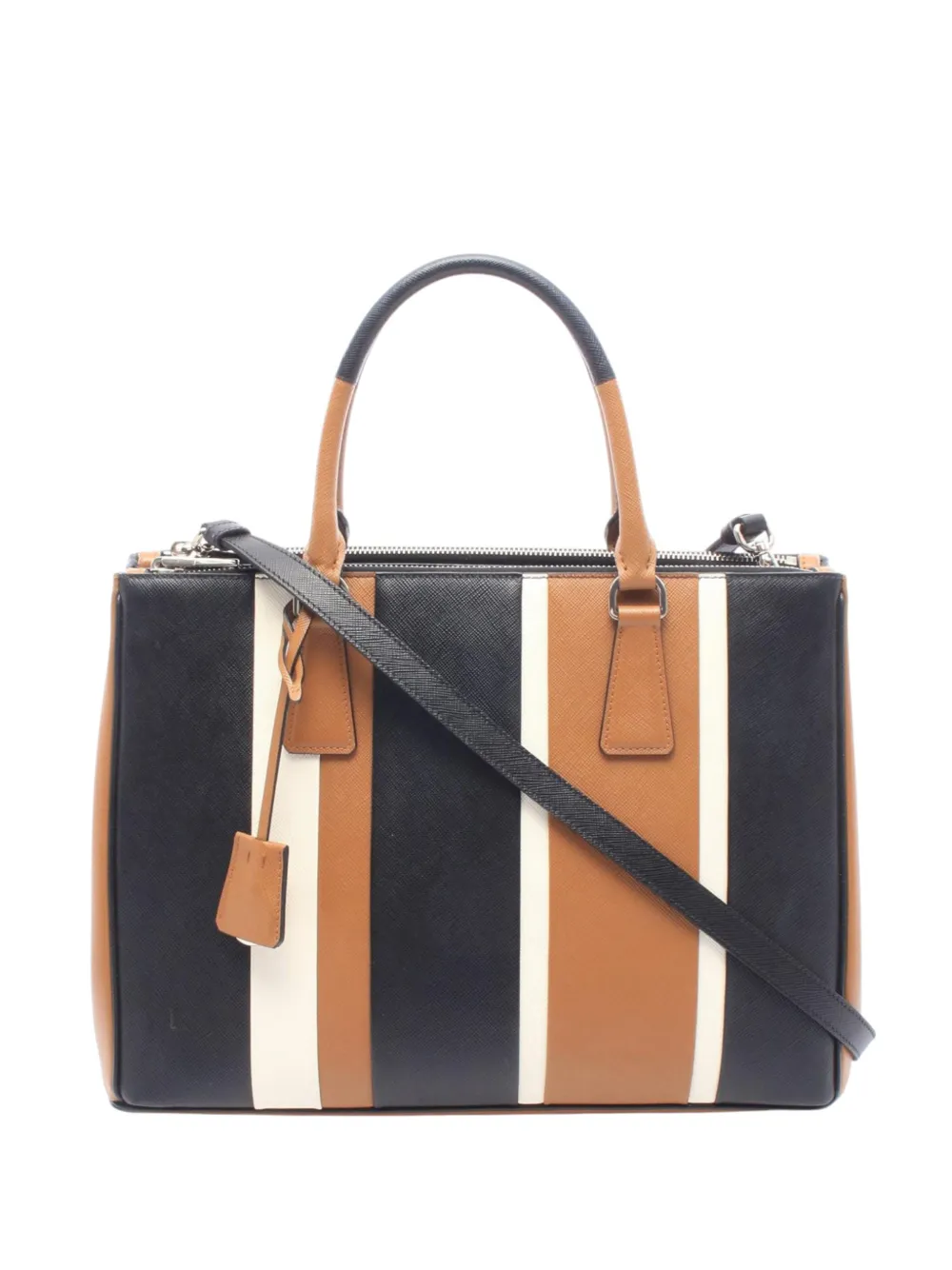 Prada Pre-Owned 2013-2026 Saffiano Galleria Double Zip satchel - Nero