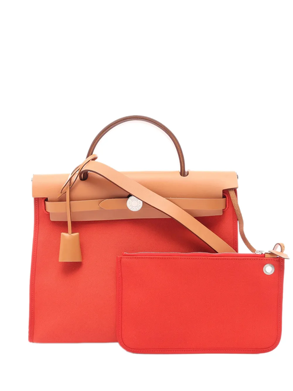 Hermès Pre-Owned 2017 Toile Herbag Zip 31 satchel - Rosso