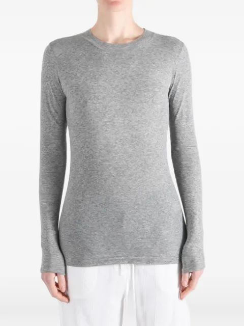 Auralee long-sleeve sheer T-shirt