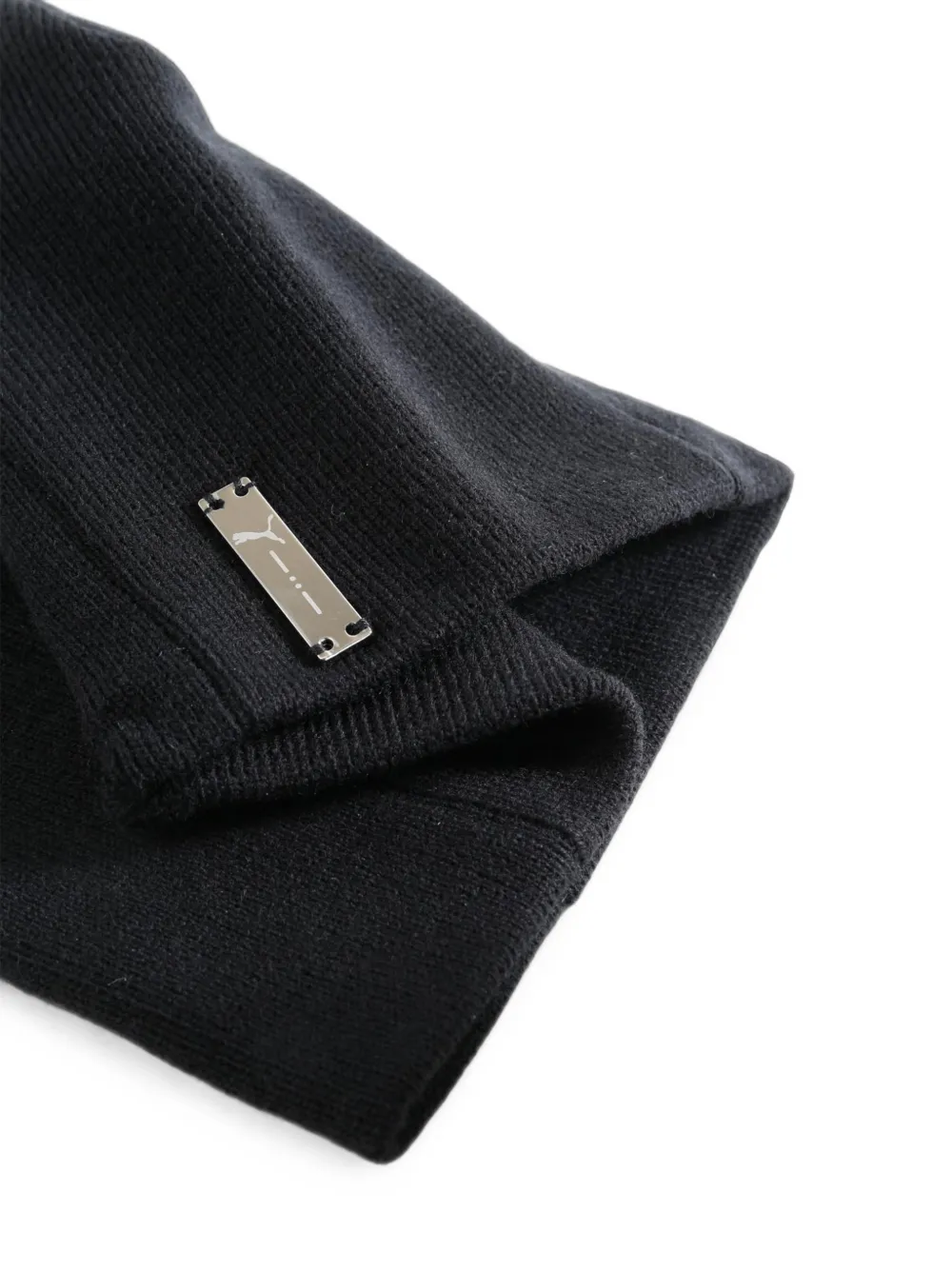 PUMA Muts met logoplakkaat Zwart
