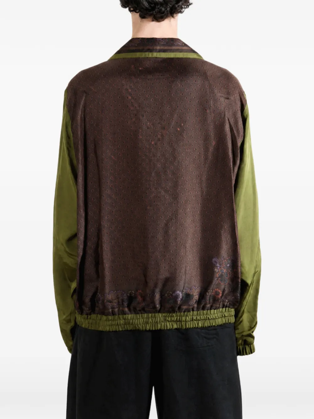 Vowels Jack met bloemenprint en vlakken Bruin