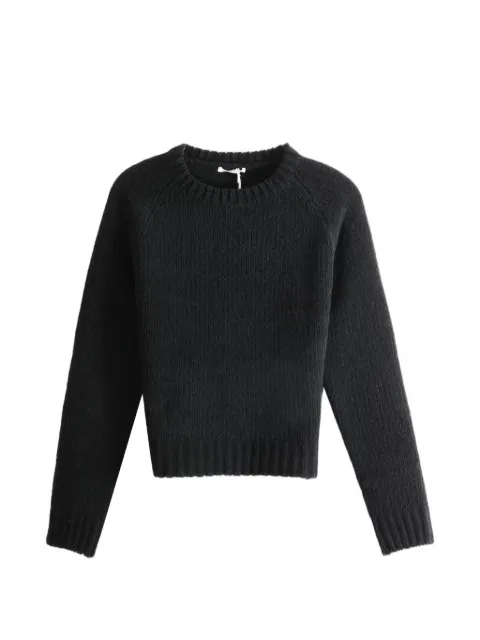 Auralee ribbed-knit raglan-sleeve sweater