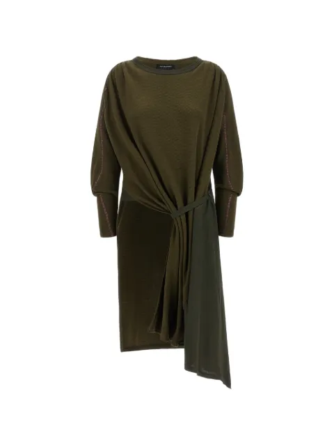 Kiko Kostadinov Eider godet asymmetrical-hem midi dress