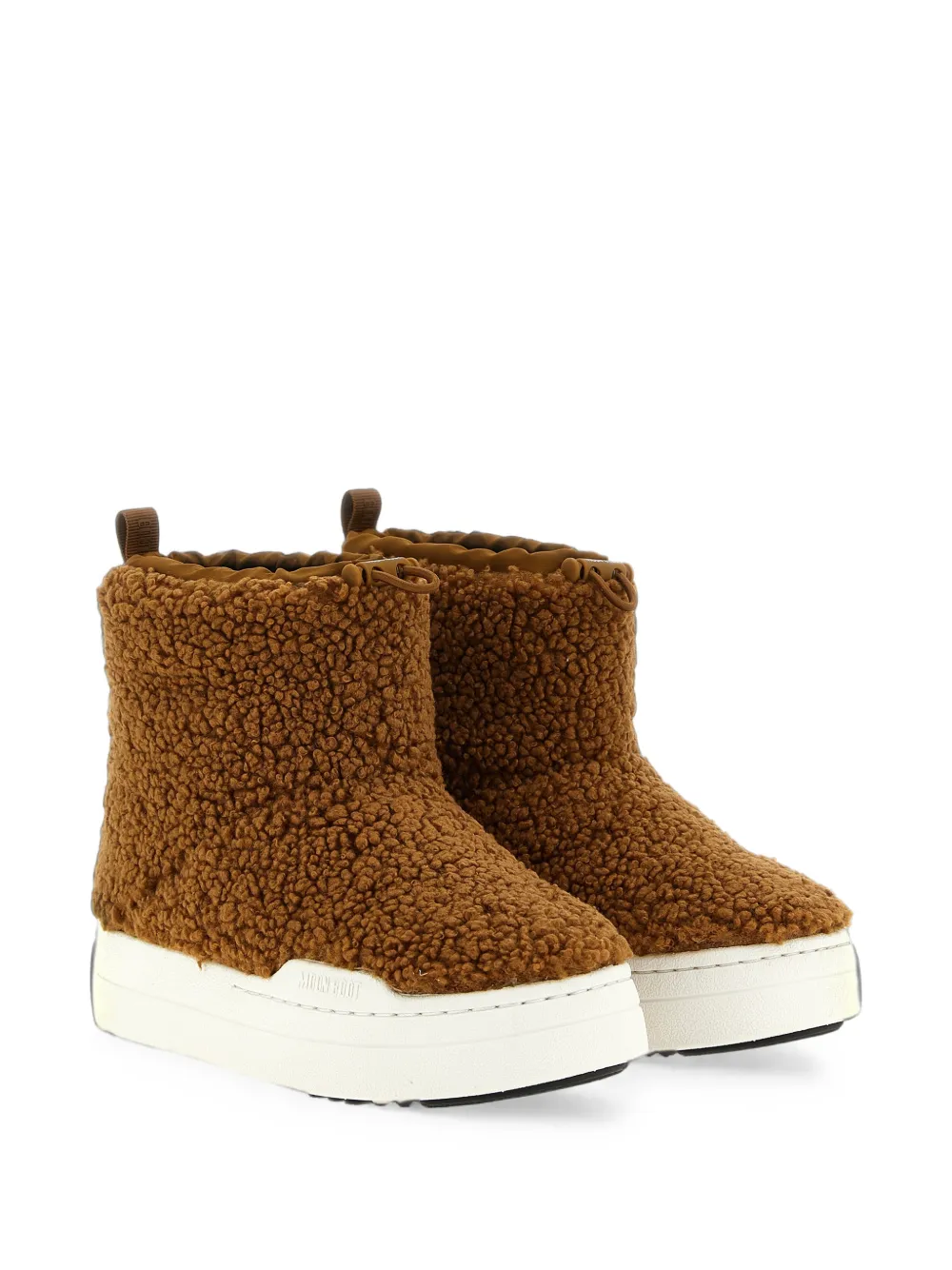 Moon Boot Spark Tube fleece ankle boots - Marrone