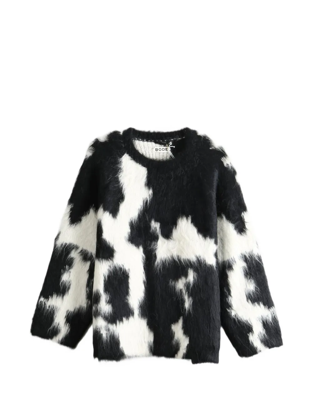 BODE Holstein cow-print sweater