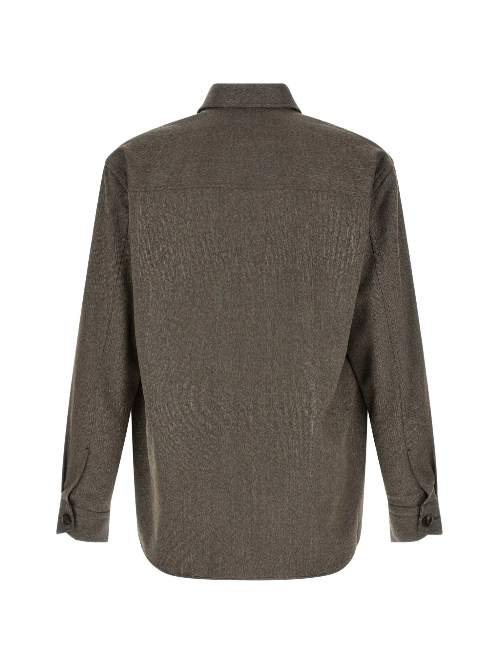 Brioni Gemêleerd overhemd Bruin