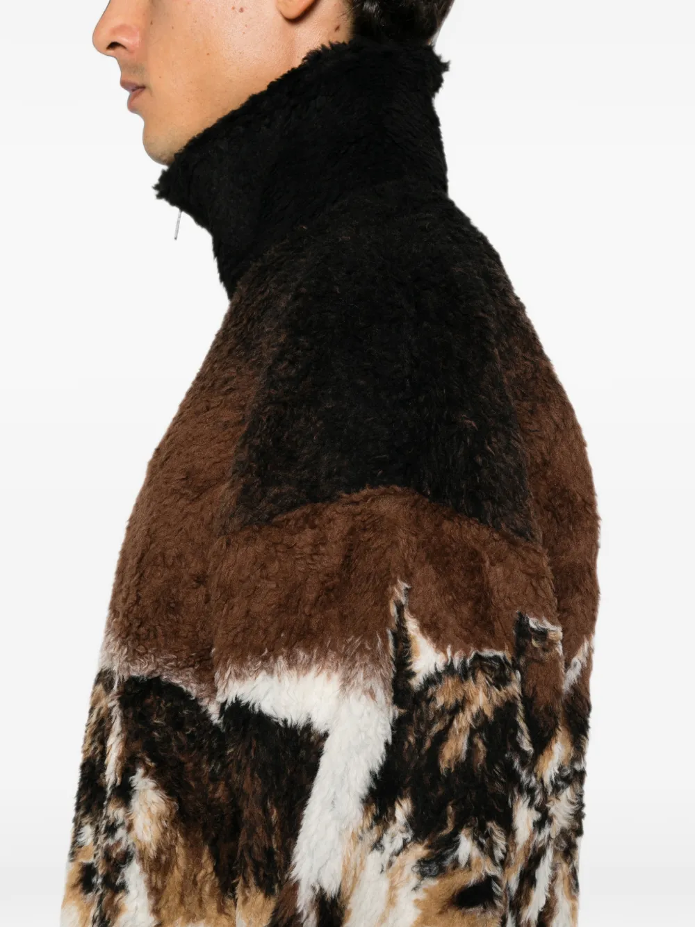 MM6 Maison Margiela Hoodie met ruiterprint Bruin