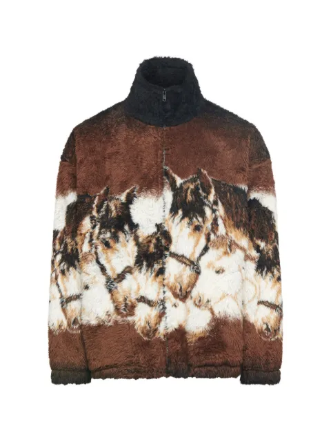 MM6 Maison Margiela horse portrait fleece