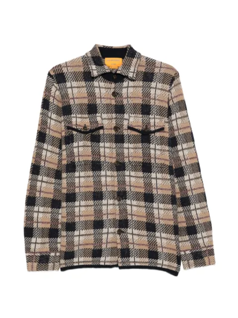 Guest In Residence check-pattern overshirt