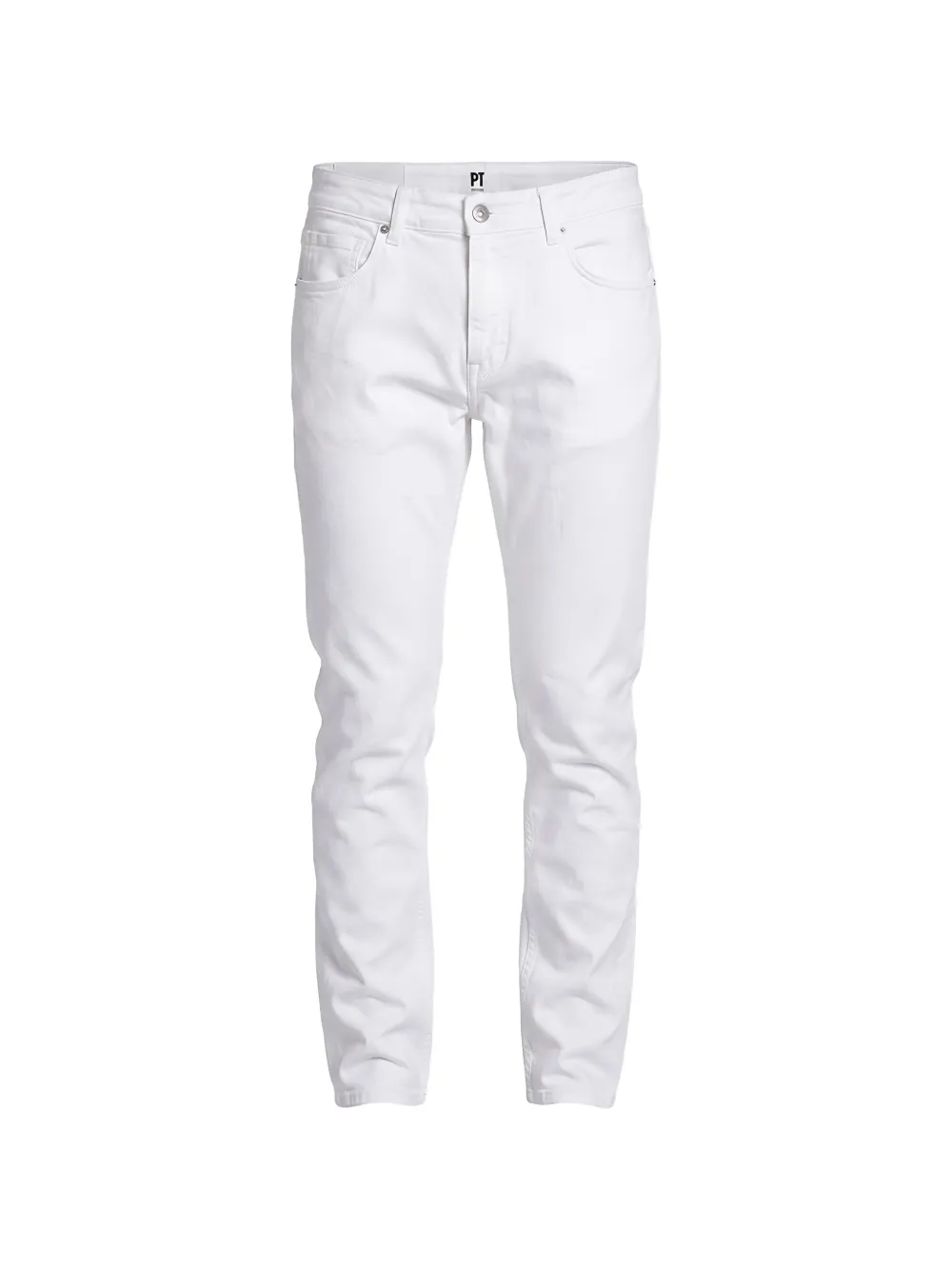 PT Torino slim-fit logo-patch jeans - Bianco