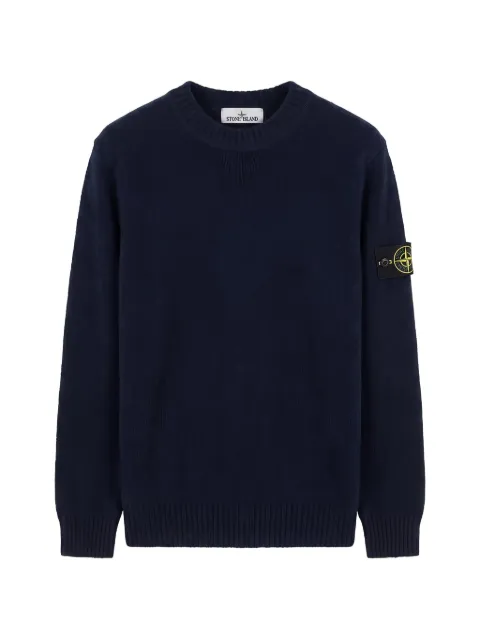 Stone Island jersey de punto con parche Compass