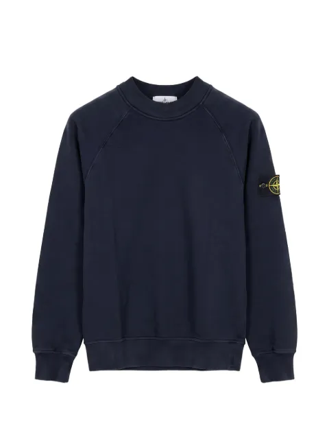 Stone Island sweater med raglanærmer og logomærke