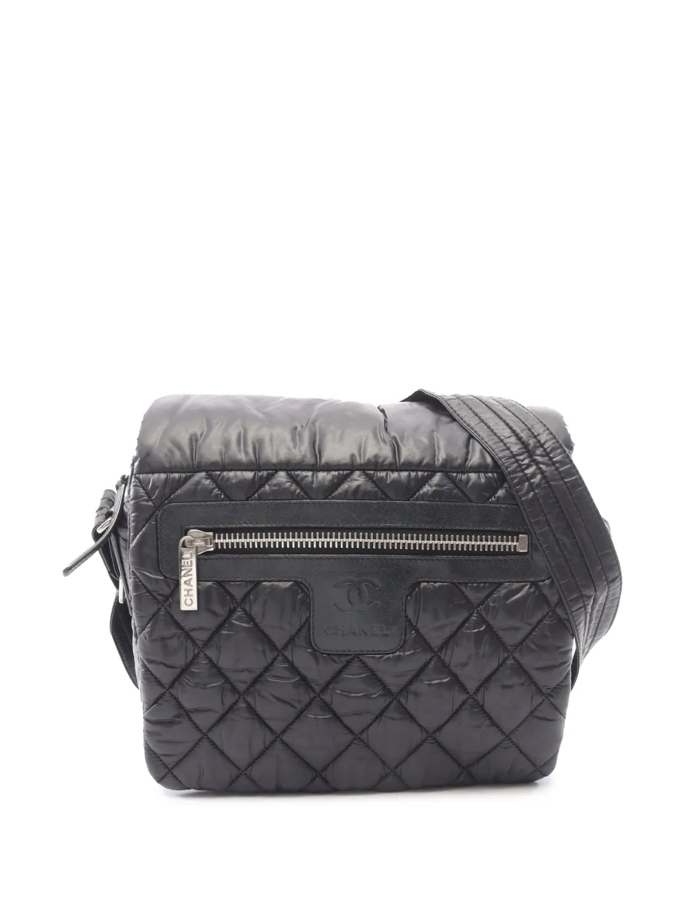 CHANEL Pre-Owned 2011 Small Quilted Nylon Coco Cocoon Messenger Bag crossbody bag - Nero