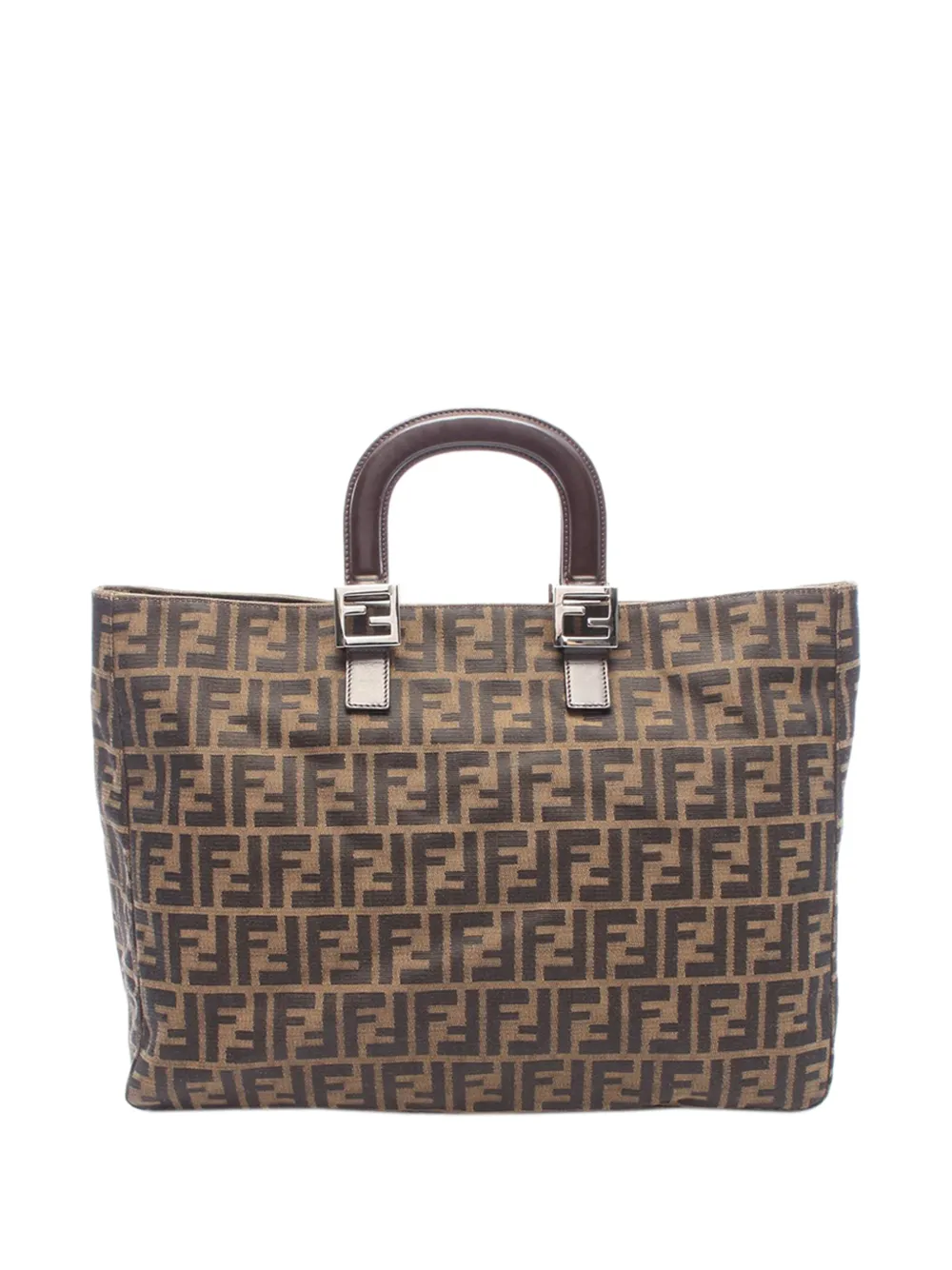 Fendi Pre-Owned 2000-2010 Zucca Canvas handbag - Marrone