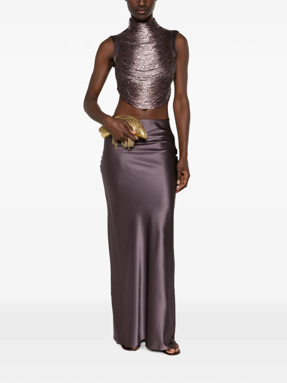 Cult Gaia Chantel maxi skirt Paars
