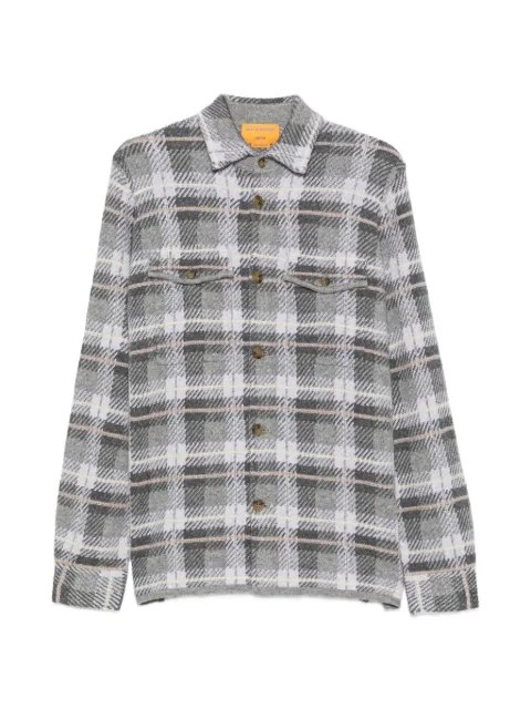 Guest In Residence check-pattern button-up overshirt