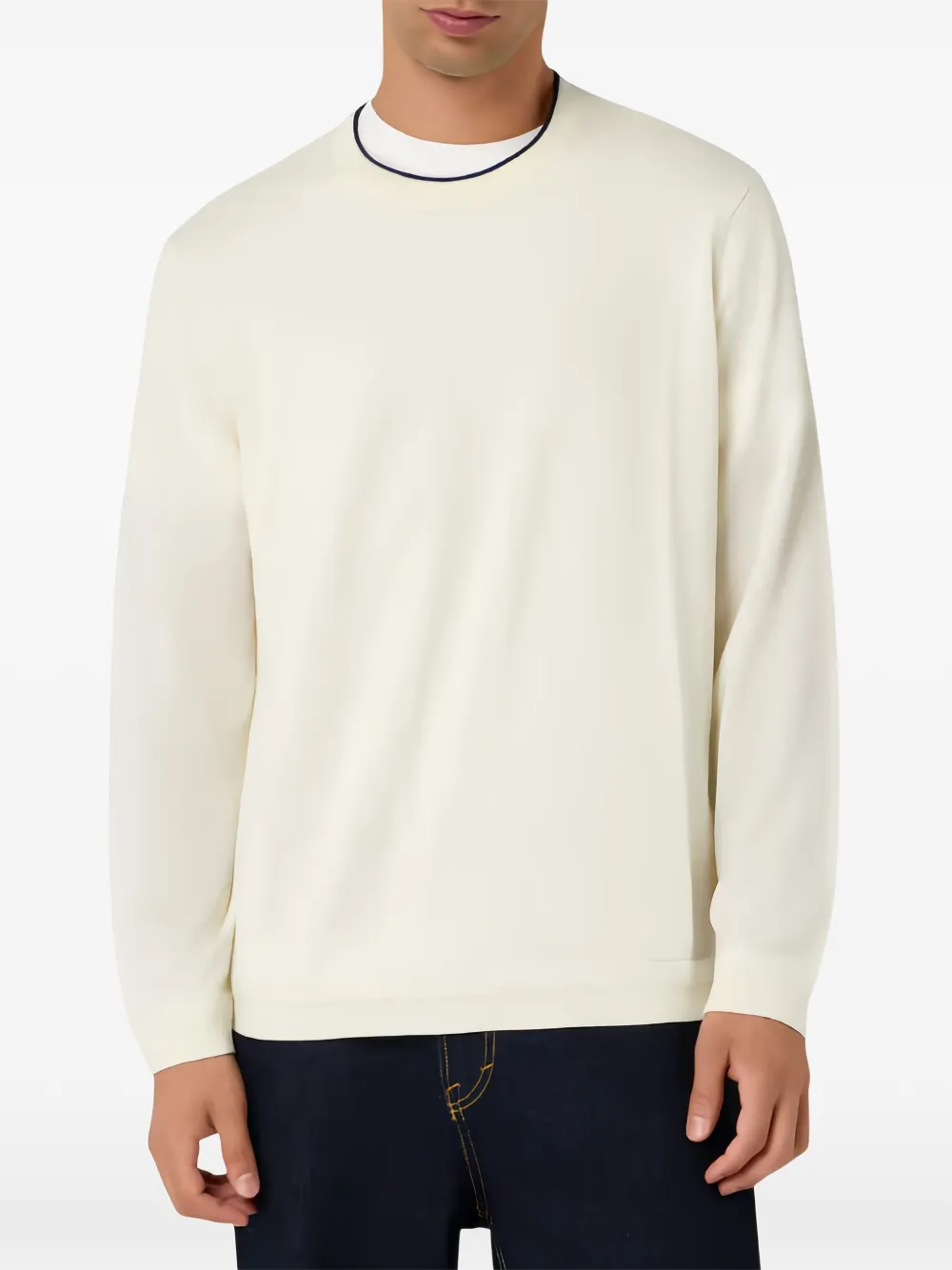 Emporio Armani Fijngebreide top Wit