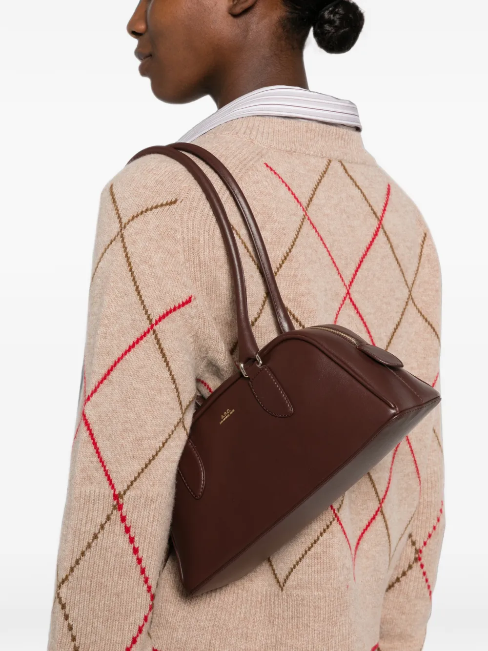 A.P.C. Paloma schoudertas Bruin